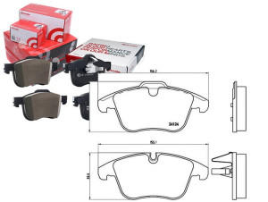 Klocki Hamulcowe Jaguar Xk8 06- Przód Brembo