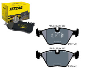 Klocki Hamulcowe Bmw Przód E39 -10 96 Textar