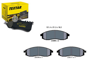 Klocki Hamulcowe Mitsubishi Przód L200 96-07 Texta