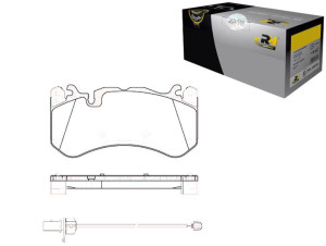 Klocki Hamulcowe Audi A4 A6 A7 04-18 16.6mm Przód