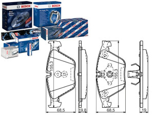 Klocki Hamulcowe Bmw Przód F10 10- 525-535 Bosch