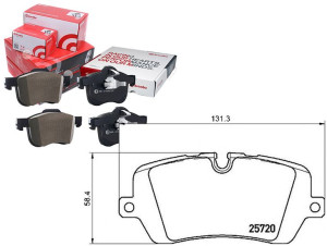 Klocki Hamulcowe Range Rover Iv 12- Tył Brembo