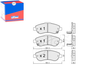 Klocki Hamulcowe Honda Cr-v Iii 07- Przód Cifam