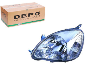 Reflektor Toyota Yaris H4 99-05 Le Biały Depo