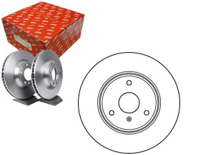 Tarcze Hamulcowe 2szt Smart Przód Fortwo 07- Trw
