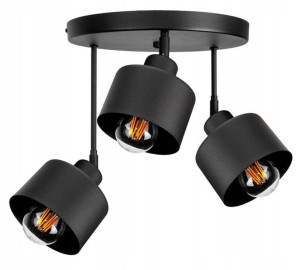 Lampa sufitowa industrialna plafon 3xE27