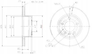 Tarcze Ham. 2szt Bmw P. E39 96- Wen Maxgear