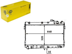 Chłodnica Silnika Hella B61p15200 A B 110380n