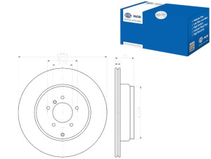Tarcze Hamulcowe Hella Pagid Sdb500203 Lr017804 Lr