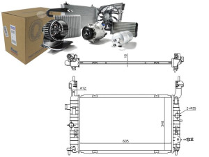 Chłodnica Silnika Opel Meriva A 1.6 01.06-05.10 Ni
