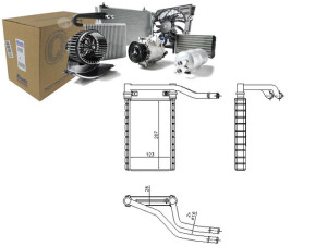 Nagrzewnica (123x207x26) Fiat Sedici Suzuki Swift