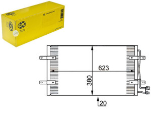 Skraplacz Klimatyzacji Vw Lt 96- Hella