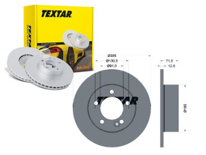 Tarcze Hamulcowe 2szt Renault Tył Master 10- Rwd P