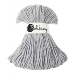 Sznurek pleciony bawełniany Bobbiny 3mm Jasny szary