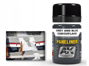 Farba Paneliner Grey and blue camouflage AK2072 AK
