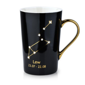 Duży Kubek Porcelanowy Znak Z Zodiaku Lew 430ml
