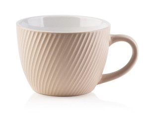 Duży Pudrowy Kubek Ceramiczny Do Kawy Herbaty 480ml