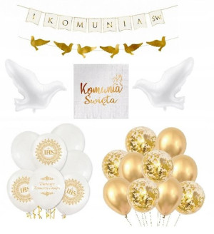 Zestaw Pierwsza Komunia Święta Balony nr 5