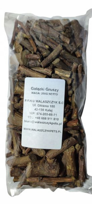 Gałązki Gruszy 200g Przysmak Dla Królika Gryzonia