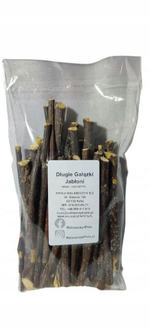 Długie Gałązki Jabłoni 100g Przysmak Królik Gryzoń