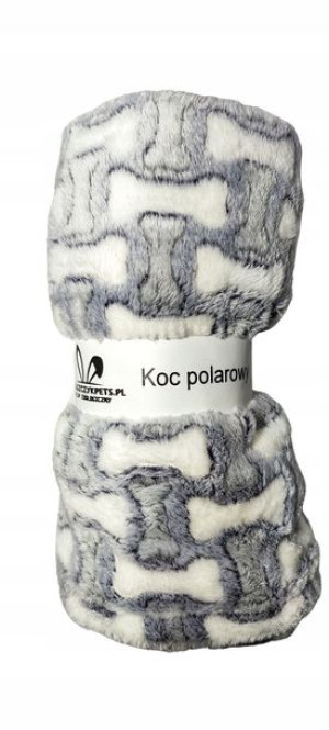 Kocyk Dla Psa Polarowy Kostki 100x70 Koc Miękki