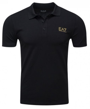 Emporio Armani koszulka polo polówka męska czarna S