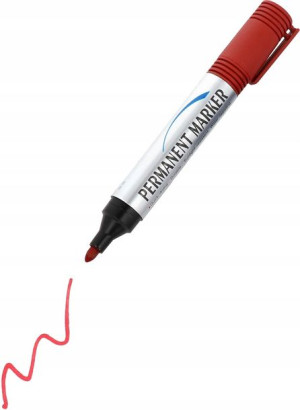 Marker Mazak PERMANENTNY CZERWONY Okrągła końcówka