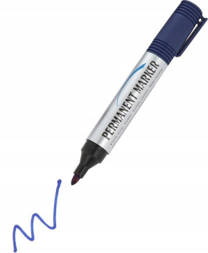 Marker Mazak PERMANENTNY Niebieski Okrągła końcówk