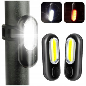 2x Lampka Rowerowa Przednia Tylna Led Wodoodporna