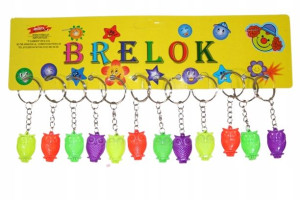 Sowa Sówka Brelok Do Kluczy Zawieszka Zestaw 12szt