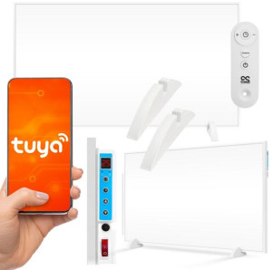 Panel Grzejnik Na Podczerwień Promiennik Wifi Cr-600twp Tuya White