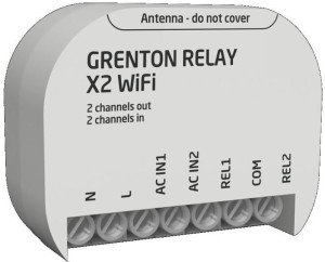 Grenton - Relay X2 Wifi, Flush