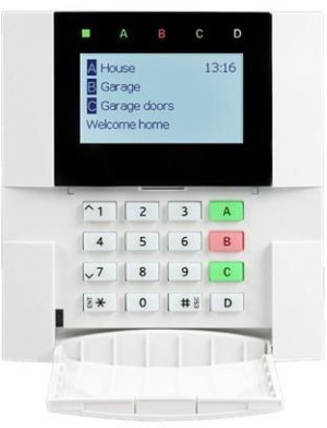 JA-15E Bezprzewodowa klawiatura LCD z czytnikiem RFiD