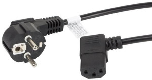 Kabel Zasilający Kątowy Iec 320 C13 1.8m Lanberg