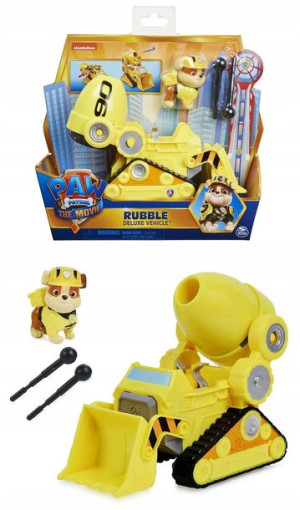Psi Patrol Zestaw Figurka Deluxe Rubble + Pojazd