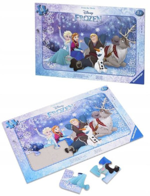 Puzzle 15 El. Frozen Kraina Lodu Pod Gwiazdami