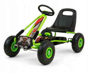 Milly Mally GOKART NA PEDAŁY Thor GREEN 3-8 LAT