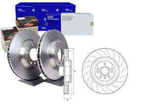 Tarcze Hamulcowe 2szt. Mercedes Gle C292 15- Delph