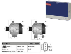 Alternator (14v 120a) Volvo C30 C70 Ii S40 Ii V50