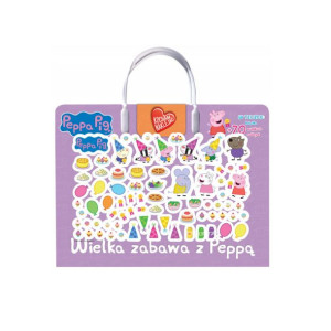 Świnka Peppa Kocham Naklejać Cz.2 Wypukłe Naklejki