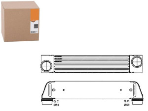 Intercooler Bmw 5 E60 E61 03-, 6 E63 E64 04- Nrf