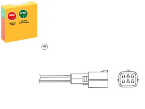 Sonda Lambda Mazda 6 2.0 10- Ngk