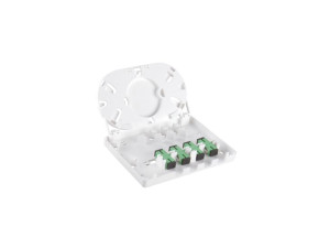 Gniazdo naścienne FTTH 4C (4 x SC simplex) bez adapterów ALANTEC - ALANTEC