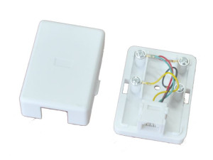Gniazdo natynkowe telefoniczne, UTP 1xRJ11 (6p4c) ALANTEC - ALANTEC