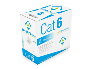 Kabel U/UTP typu linka kat.6 PVC 4x2x26/7AWG 305m szara ALANTEC - ALANTEC