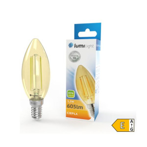 Żarówka Led E14 5,5w Świeczka Edison Retro Ozdobna