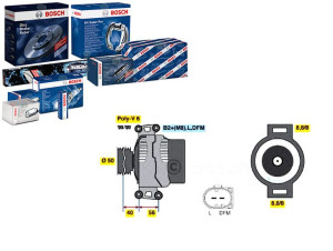 Alternator Mercedes E Klasa W211 2,1 02- Bosch