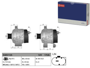 Alternator (14v 170a) Bmw 1 (f20) 1 (f21) 3 (f30 F