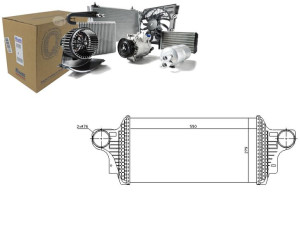 Intercooler Mercedes Gl (x164) M (w164) 3.0d/4.0d