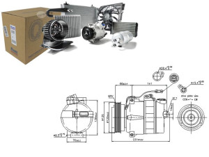 Sprężarka Klimatyzacji Audi A4 A6 A8 Allroad Porsc
